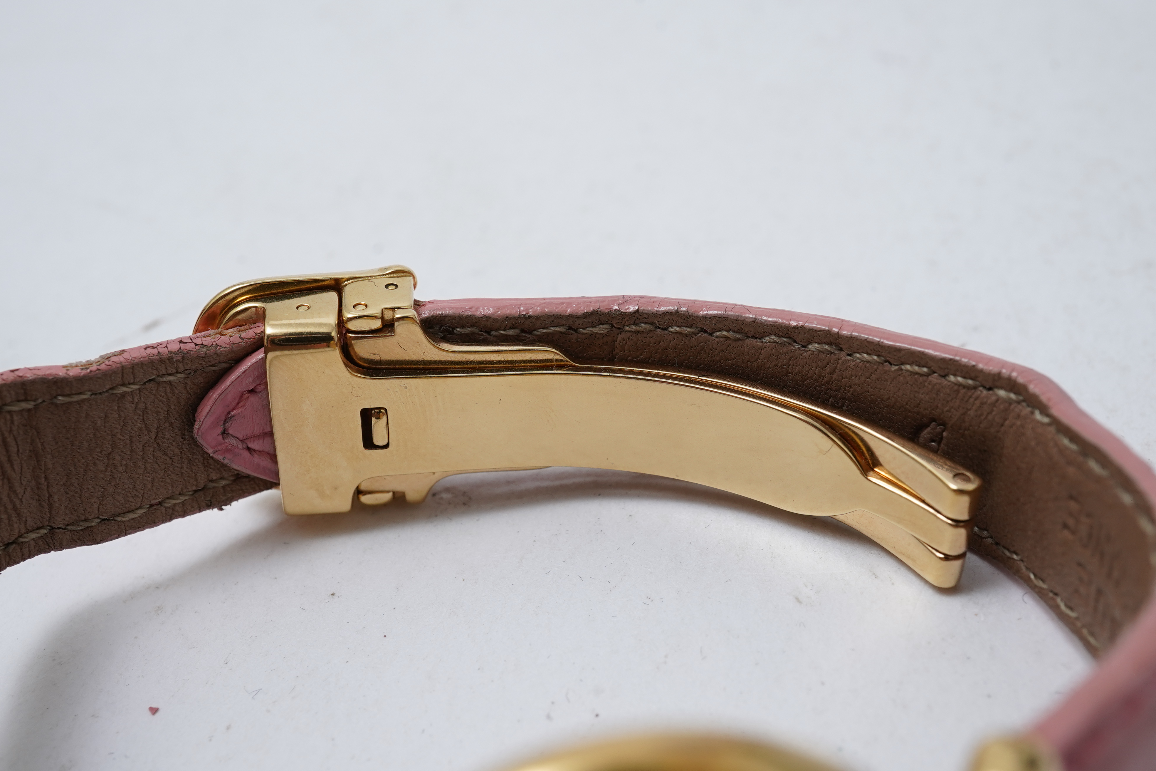 Cartier, a lady's silver gilt 'Must de Cartier Colisée' wristwatch, ref. 590002